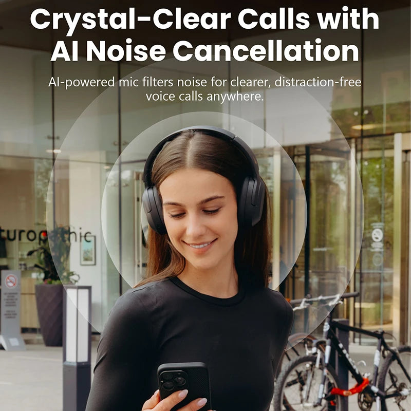 Edifier W820NB Plus(2025 Ver.) ANC Wireless Headphone Over-ear Headset -49dB Noise Canelling  Bluetooth 6.1 Hi-Res Audio