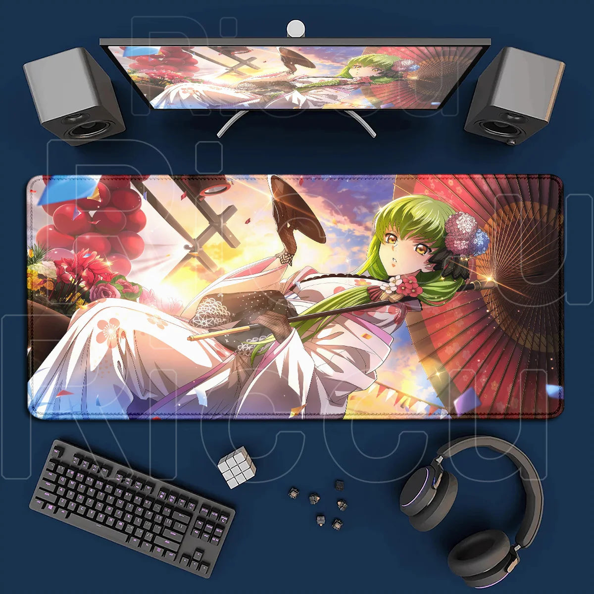 Code Geass Desk Mouse Pad XXL HD Printing Laptop Keyboard Mat Table Protector Carpet PC Gaming Accessories Lelouch CC Pretty Rug
