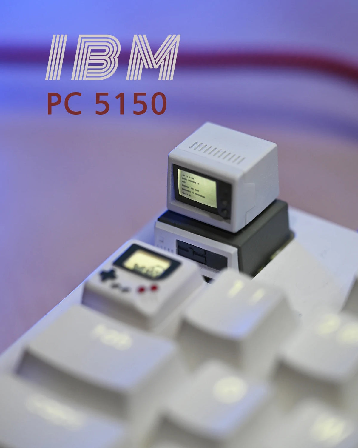 Retro PC Keycap IBM PC 5150 Serier K-02 Keycap Vintage Style Classic Retro Keycap  For Mechanical Keyboard Backlit Keycap ESC