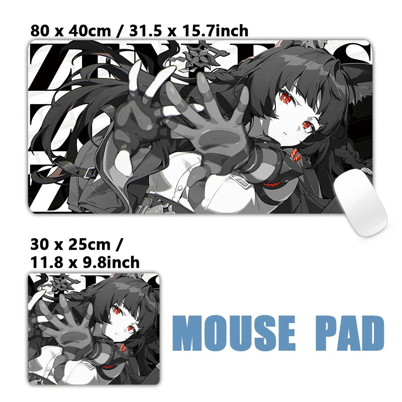 New Design Zenless Zone Zero Mouse Pad Promeia Starlight Billy Cissia XXL Large Mousepad Keyboard Pad Desk Mat Keyboard Mats
