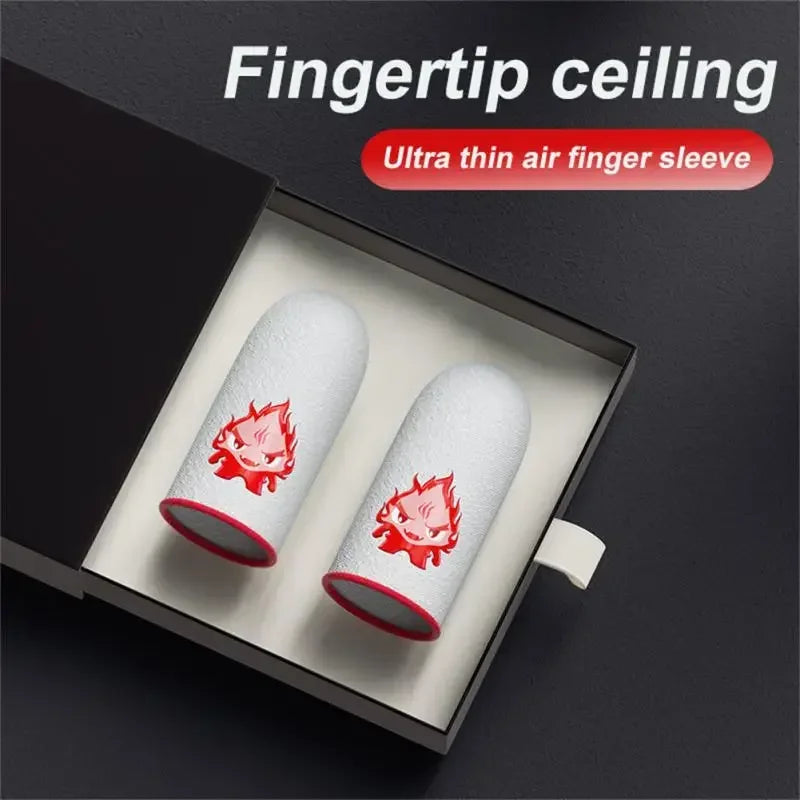 Breathable Touch Screen Finger Sleeves 1Pair | Anti-Sweat Mobile Gaming Thumb Gloves for PUBG Free Fire COD
