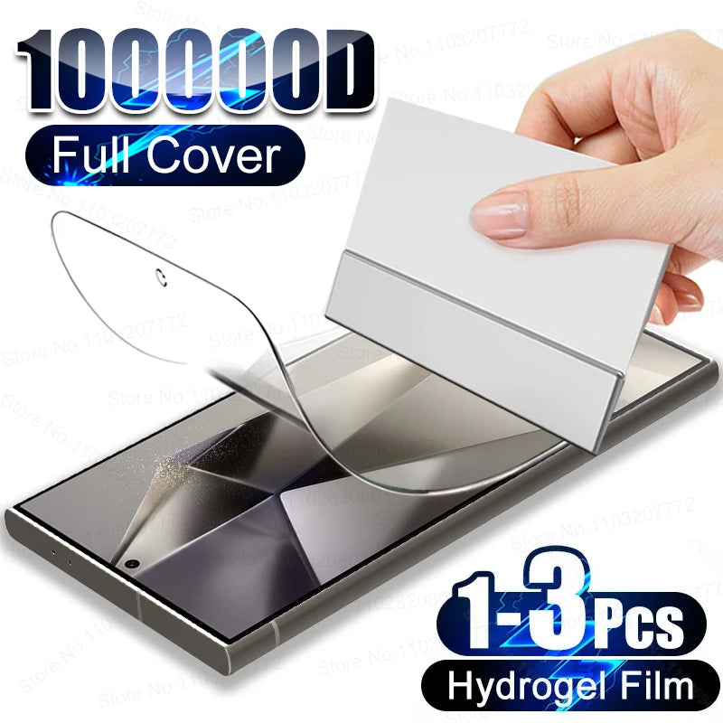 1-3Pcs Hydrogel Back Film For Samsung Galaxy S25 S24 S23 S22 S21 Ultra S25 Plus A55 A54 A34 A53 A52 FE 5G Clear Screen Protector