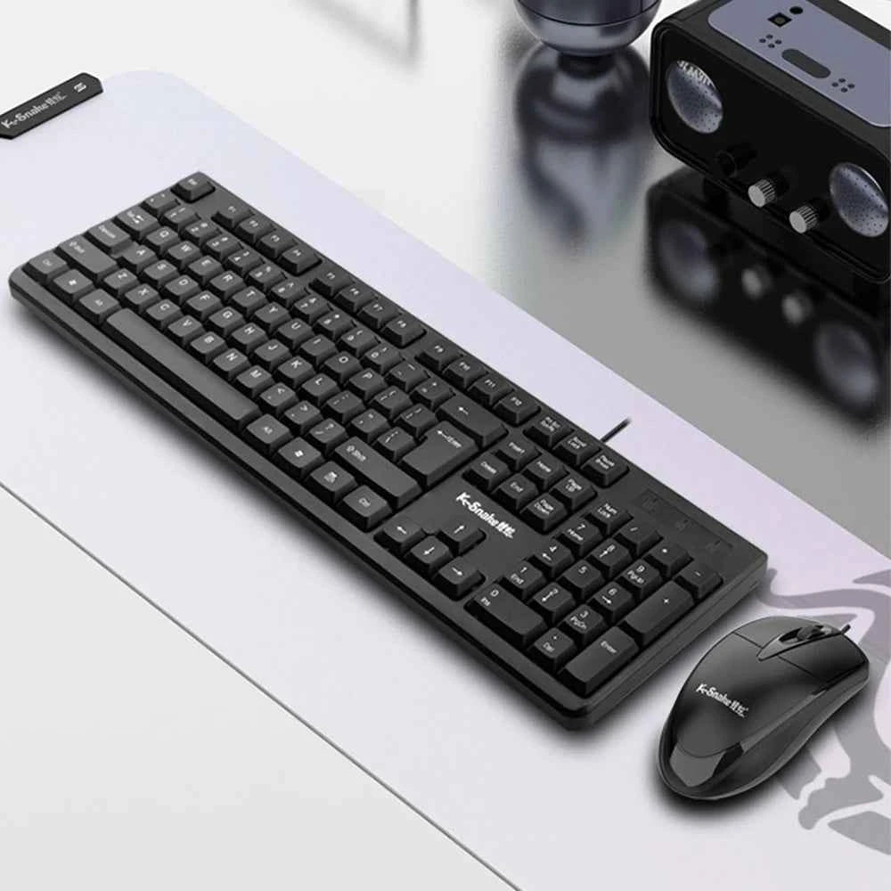 1Pcs Wired USB Keyboard And Mouse Set Suitable For Computer Laptop Business Office Game Keyboard And Mouse Set