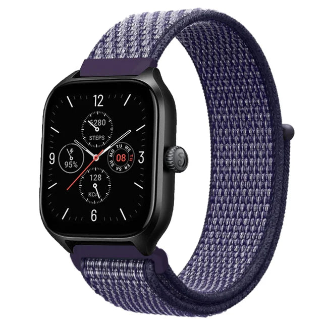 Nylon Loop Band For Amazfit GTS 4/3/3pro/2e/GTS 2 Mini/GTR 4 47mm/GTR 2/Stratos 2 3 Strap For Amazfit Bip 3 Pro Correa
