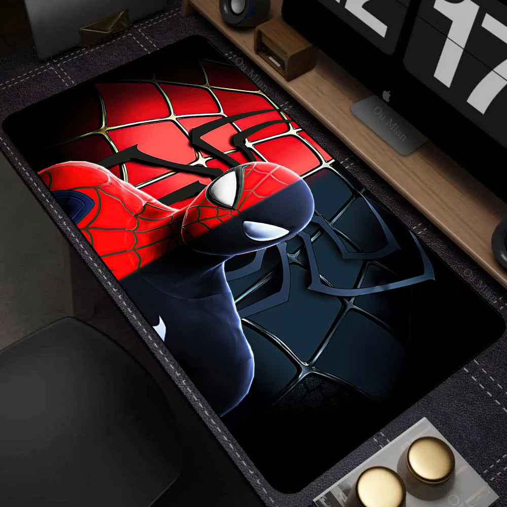 Spider-Man Mouse Pad Laptop HD Anime XXL Keyboard Pad Gamer Cabinet Mousepad PC Gaming Accessories Desk Mat Rubber Carpet
