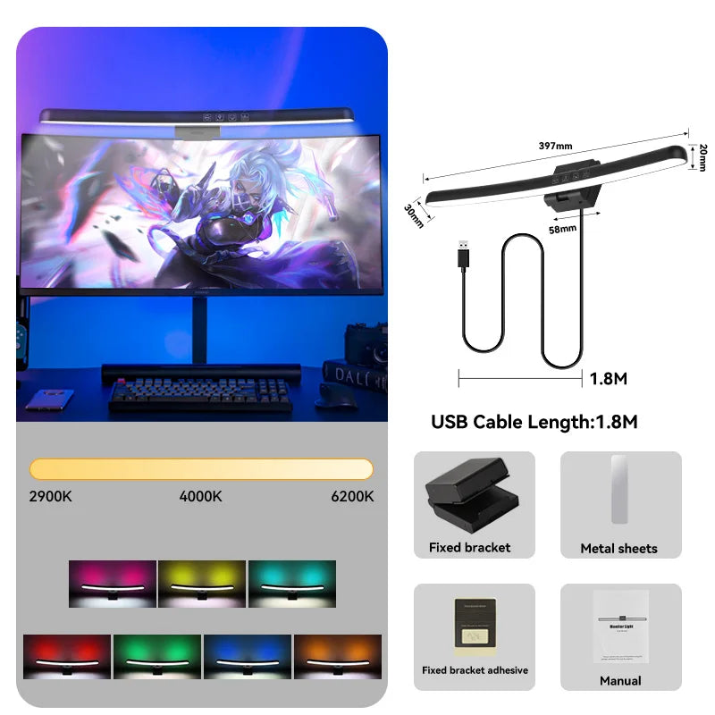 CHENBEN LED Screen Hanging Desk Lamp - WinSupport Tech