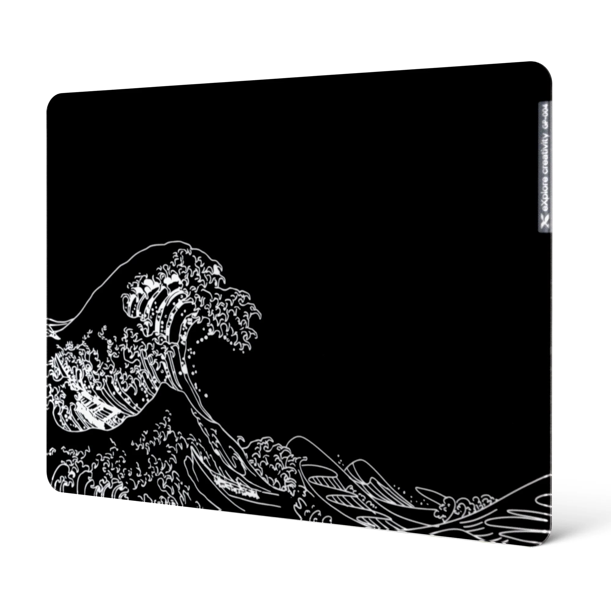 XVX Premium Glass Mousepad Micro-etched surface Full Anti-slip Rubber Base Special Tempered Glass Black Mouse Pad for Gamer
