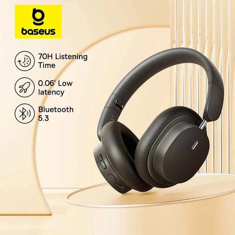 Baseus Bowie D05 Wireless Headphone 3D Spatial Audio Earphone Bluetooth 5.3 Headset 40mm Driver Foldable Over Ear Headphone