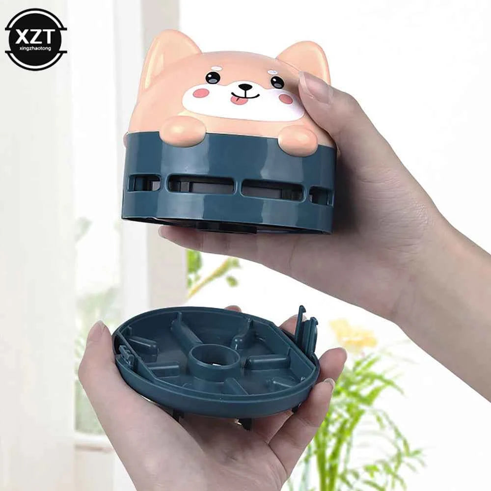 Mini Cartoon Animal Pattern Rechargeable Wireless Vacuum Cleaner Car Keyboard Vacuum Cleaner Handheld Usb Desktop Vacuum Cleaner