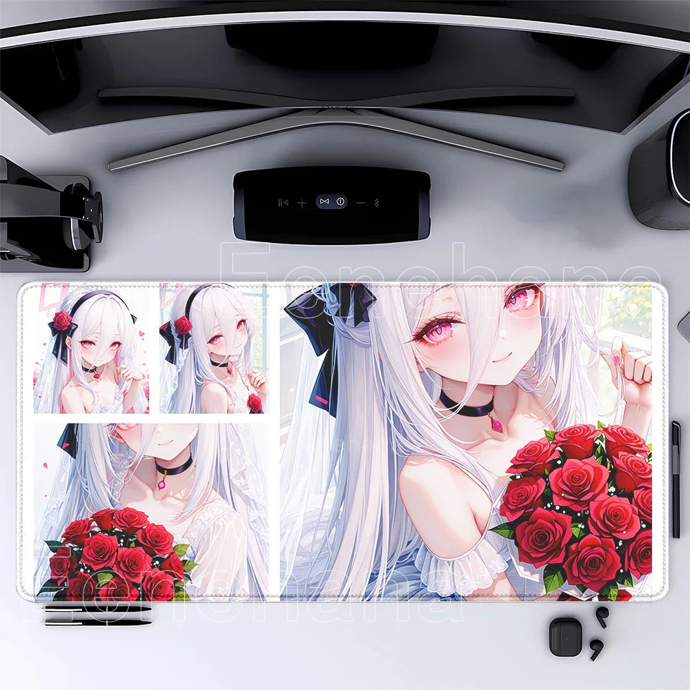 HD printing Tendō Kei Blue Archive Gaming Mousepad 400x900mm Anime girl key Mouse Pad PC Keyboard Office accessories XXL DeskMat