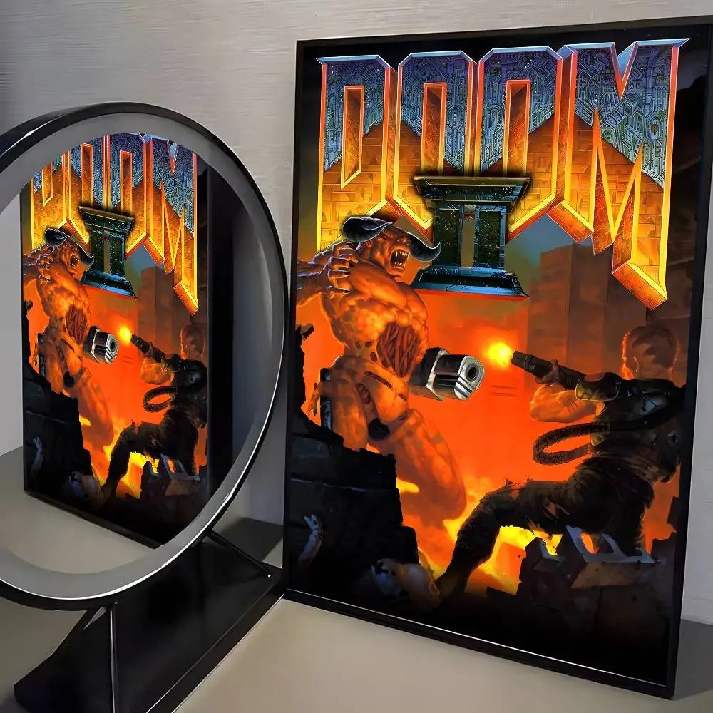 Cool Movie D-Doom Poster Art HD Canvas Advanced Aesthetic Printing Paper Wall Art for Living Room Home Decor