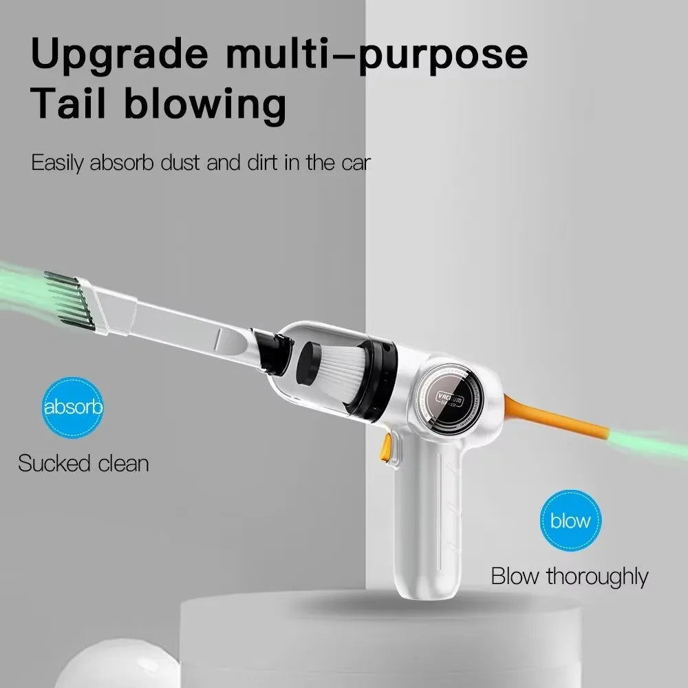 New Design Car Vacuum Cleaner 10000PA Strong Suction Wireless Portable Vacuum Cleaner For Car Home Desktop Keyboard Cleaning