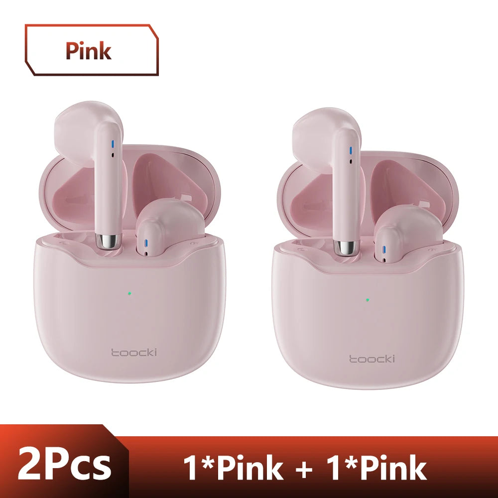 Toocki Wireless Bluetooth Headphones Bluetooth 5.3 TWS Earphones IPX4 Waterproof Mini Earbuds For Xiaomi Huawei Redmi All Phone