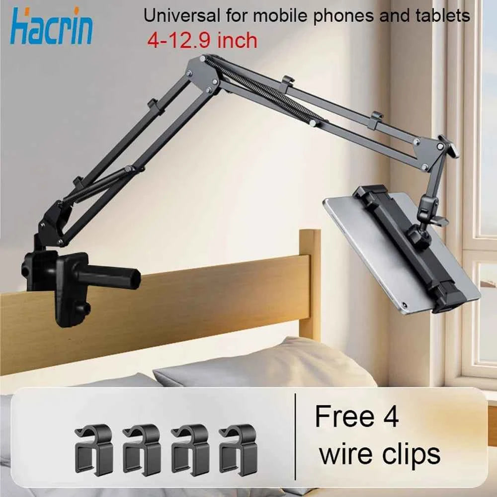 Tablet Stand Holder for Bed Rotatable Phone Stand for 4-12.9
