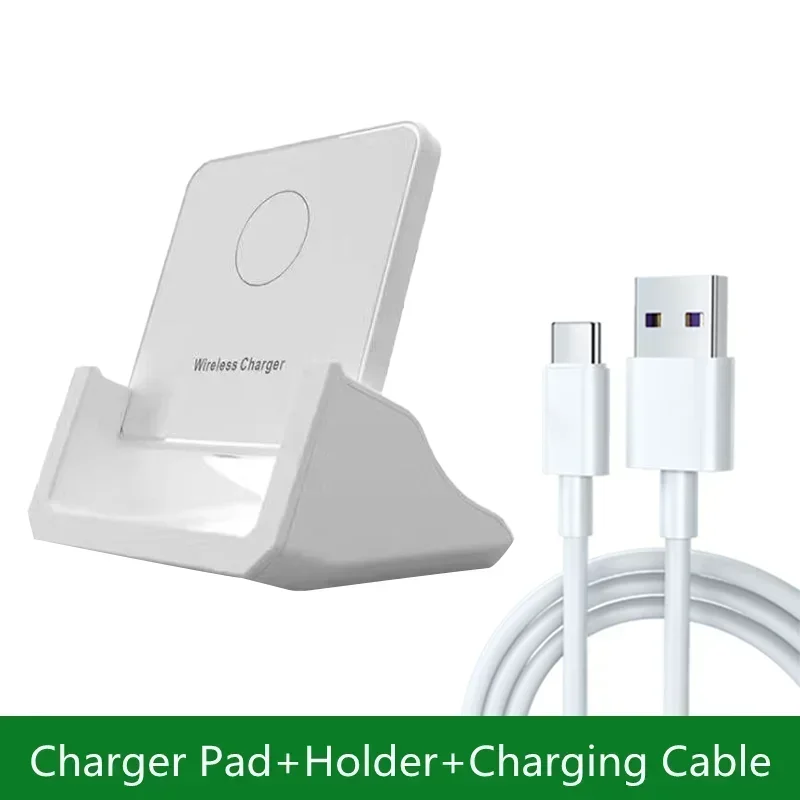 30W Wireless Charger Pad Stand Desktop Ultra-thin Mobile Phone For iPhone 15 14 13 12 Samsung Xiaomi Fast Charging Dock Station