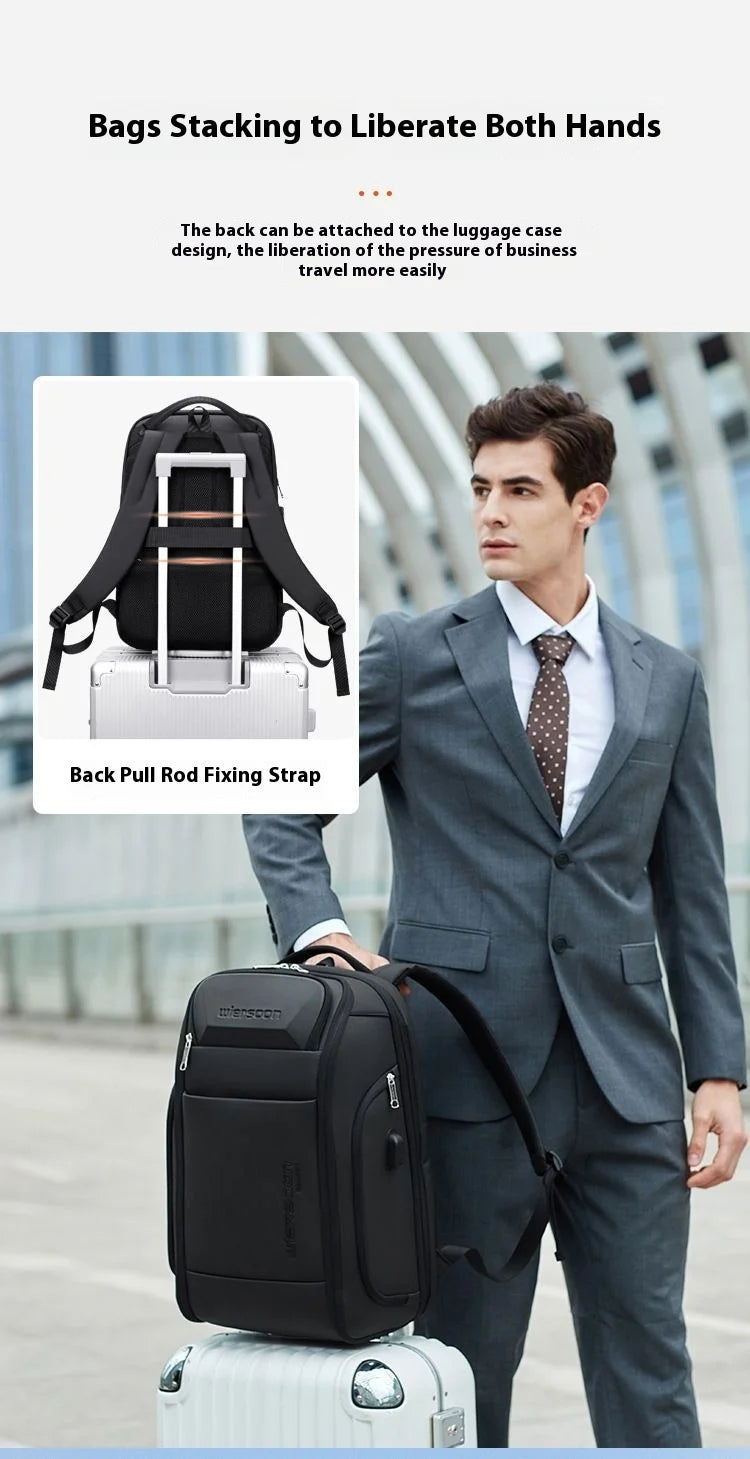 35 L Business Backpack For Men Waterproof Backpack Large Capacity Business Trip Multifunctional Password Anti-theft Laptop Bag