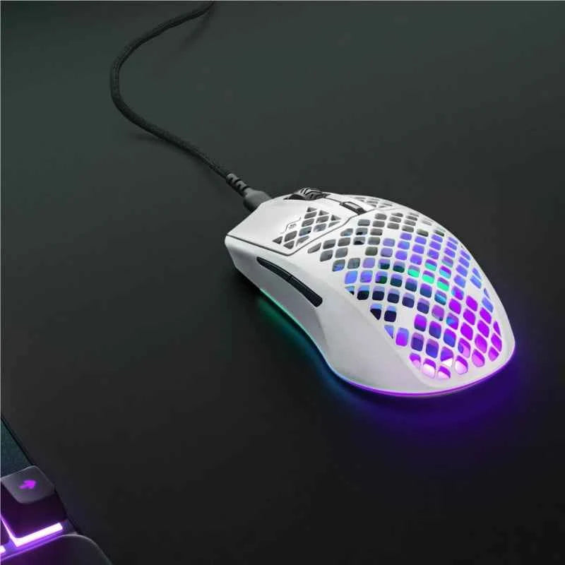 SteelSeries Aerox 3 Wired Gaming Mouse 8500 CPI TrueMove Core Optical Sensor Ultra-lightweight Water Resistant Design Game Mice
