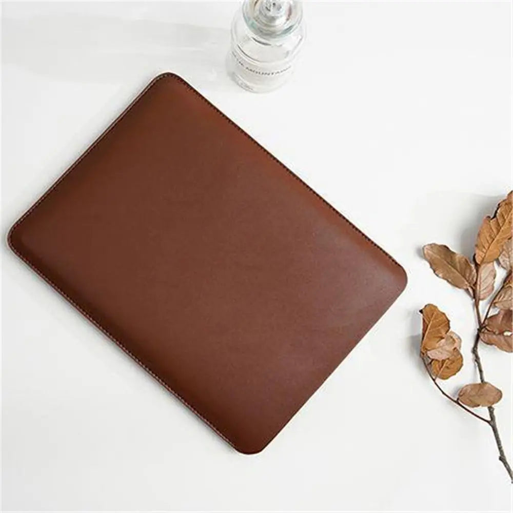 13 14 15 Inch Laptop Sleeve Carring Case PU Leather Water and Splash Proof Notebook Case for Lenovo Dell Laptop Bag