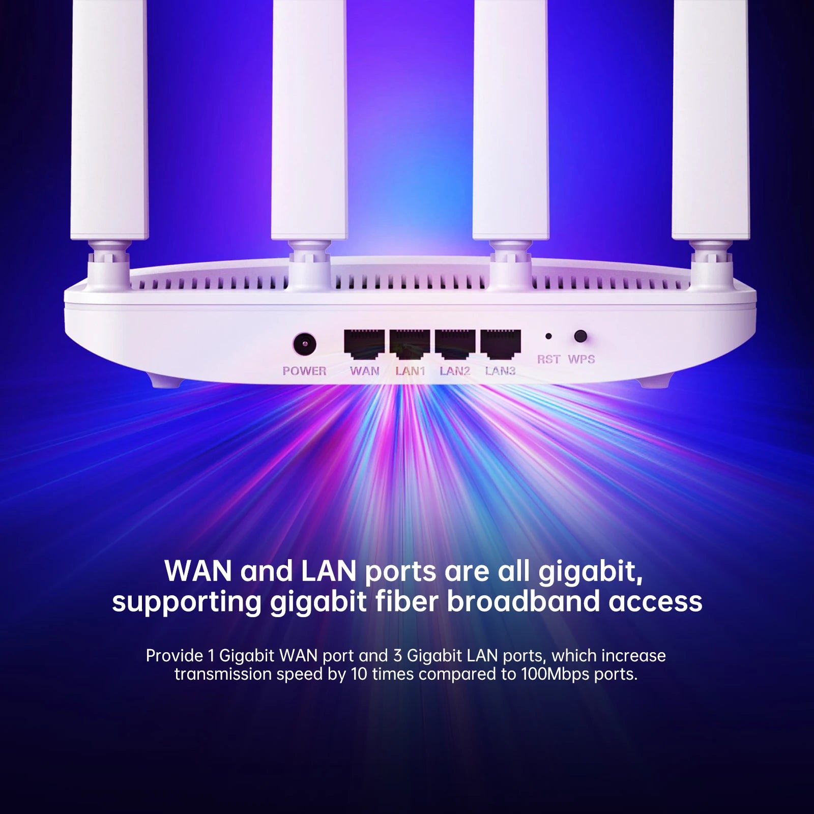 EDUP 2960S Router Wifi 6 Mesh Router AX1800 2.4GHz 5GHz Dual Band Gigabit Wireless Routers High Gain Antennas Strong Signal - WinSupport Tech