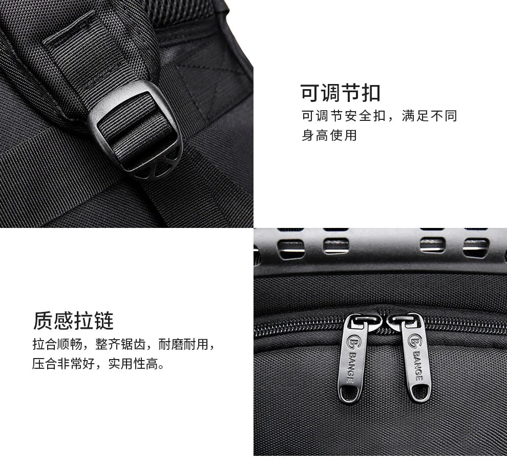 BANGE Large Multi-Function 40L Laptop Backpack 17 Inch Durable Travel Backpack School Bag For Teenagers with USB Recharging Port