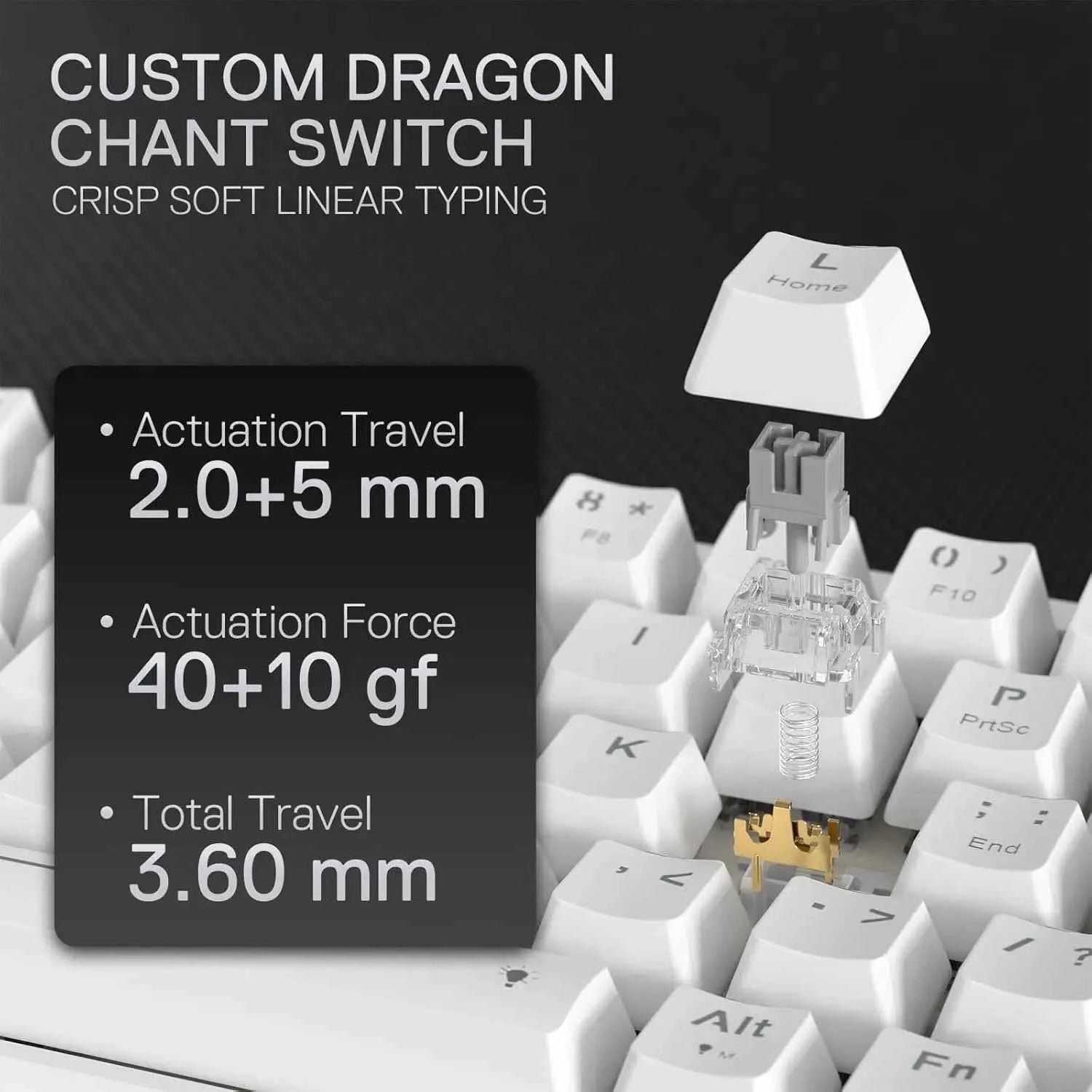 Redragon K709 65% Wired Gasket RGB 68 Keys Hot-Swap Mechanical 3-Layer Noise Dampening Gaming Keyboard