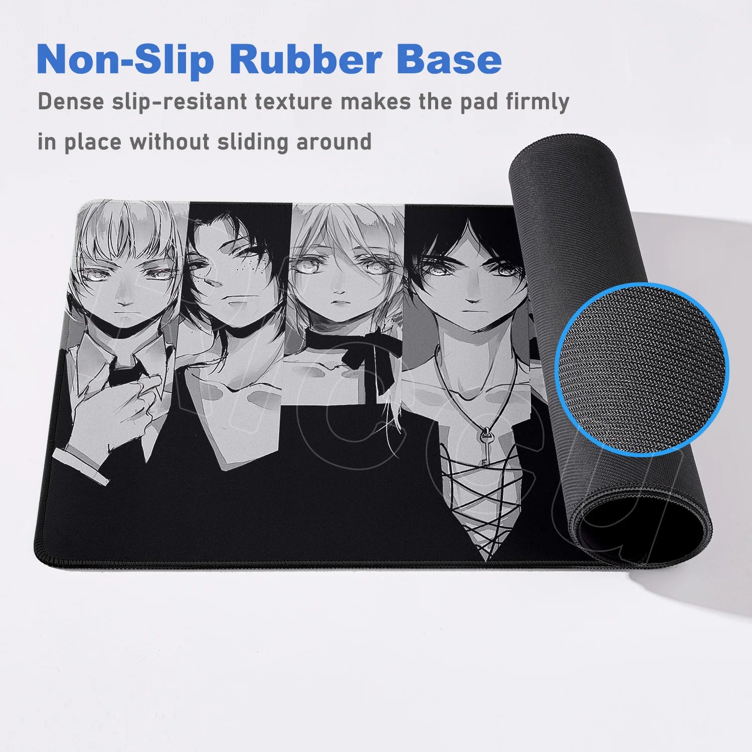 New HD Printing Attack on Titan Anime Desk Mat Large Lock Edge Mouse Pad Computer Mousepad Gaming Laptop Keyboard Mouse Mats Rug