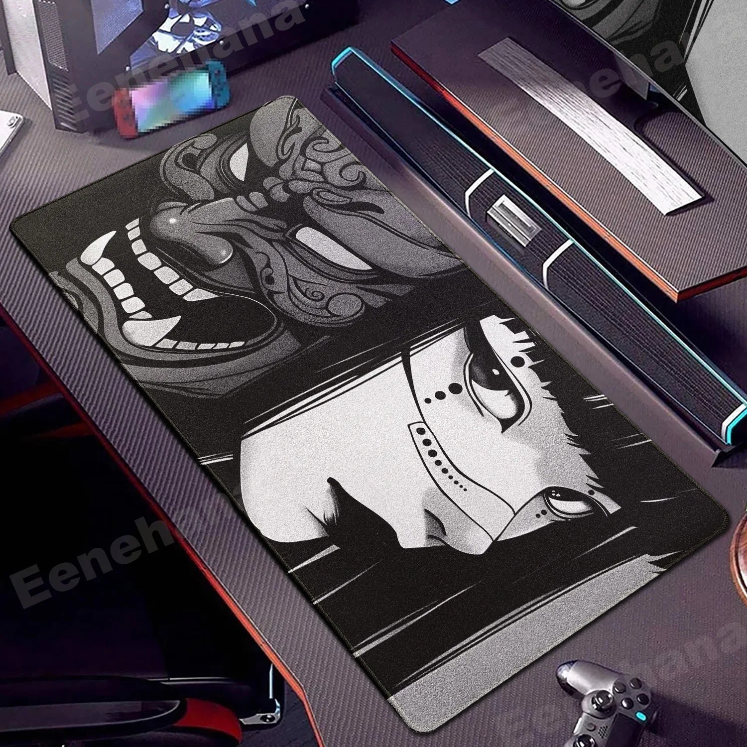 Janpanese Mask Girl Mouse Pad 90x40CM non-slip Gaming Mousepad Gamer E-Sports Mouse Mat Game Mechanical Keyboard XXL Desk Mat - WinSupport Tech