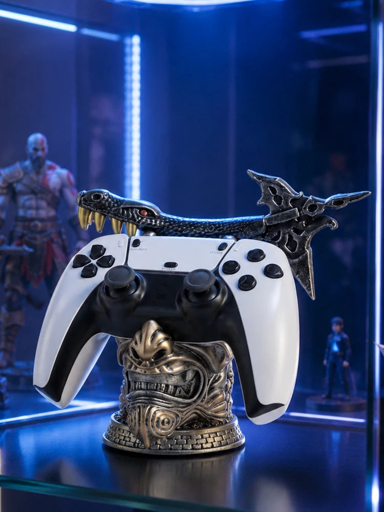 Creative Imitation Demon Resin Game Controller Stand Fit Ps5 Ps4 Xbox Switch Gamepad Support Desktop Decor Gaming Accessories