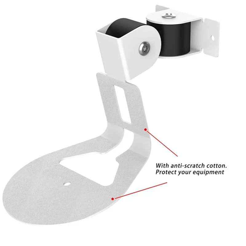 Wall Mount Bracket for Sonos Era 100, Wireless Speaker Space Saving Smart Home Metal Wall Stand Holder, White&A22K