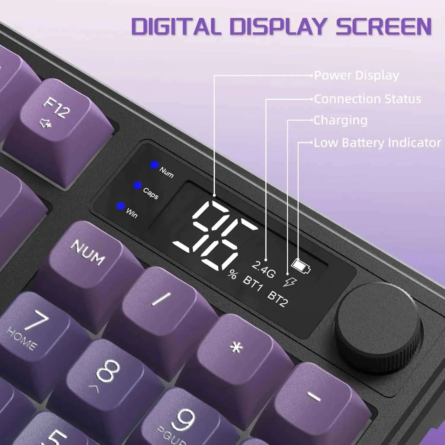 MAMBASNAKE x FREEWOLF M96 Wireless Gaming Keyboard Creamy Membrane with Rainbow Backlight