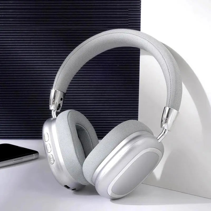Foldable Over Ear Bluetooth Headphones Pink Stereo Wireless Headset with Microphone Support TF Card for Gaming Music