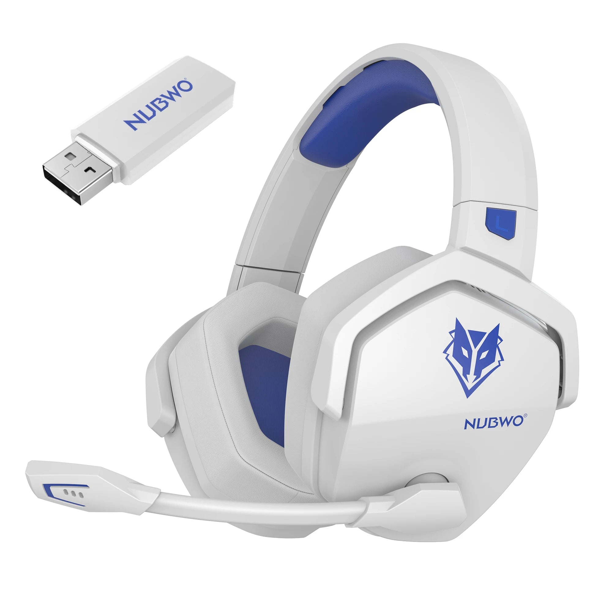 NUBWO G06 Wireless Gaming Headset – 2.4G & Bluetooth Headphones with Mic, 5ms Low Latency, 7.1 Surround Sound for PC, PS4 & PS5.