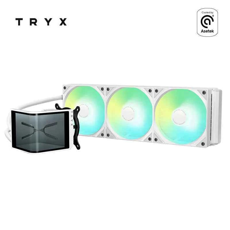 TRYX PANORAMA 360 SE 360MM All-in-one CPU water cooling 6.5-inch curved screen 3D naked-eye vision for LGA 1851/1700 AMD AM4/AM5