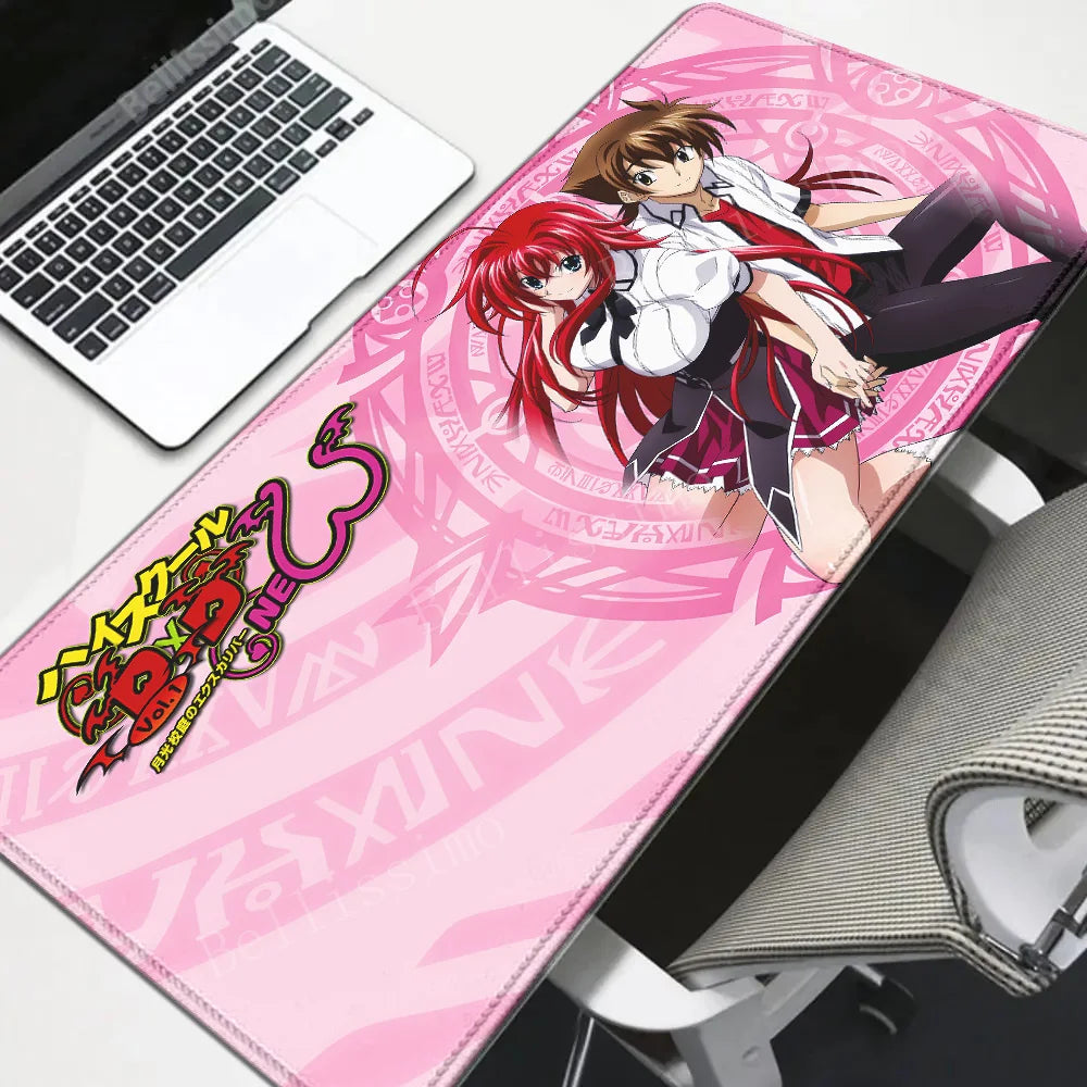 High School DxD Animation Computer Table Decoration mousepad Speed Big mouse pad Large Setup Gaming Accessories Keyboard deskmat