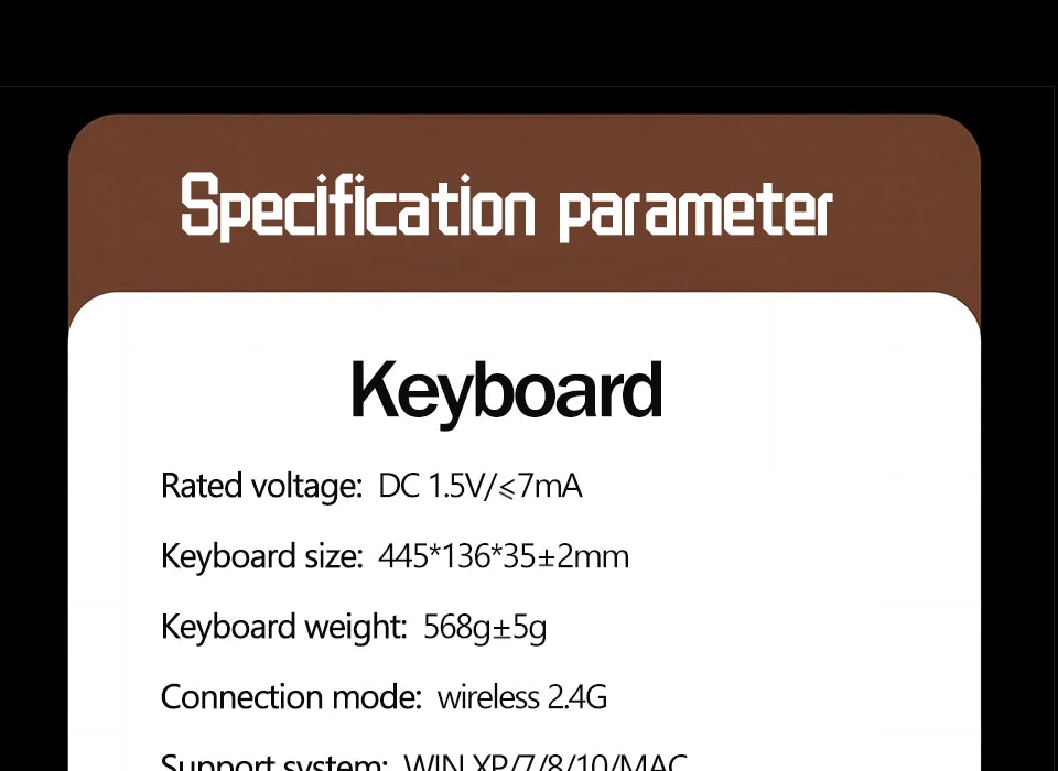 AULA AC306 Wireless Keyboard and Mouse  Combo Retro Round Key Cap Full-size 104-key Laptop for Office Entertainment