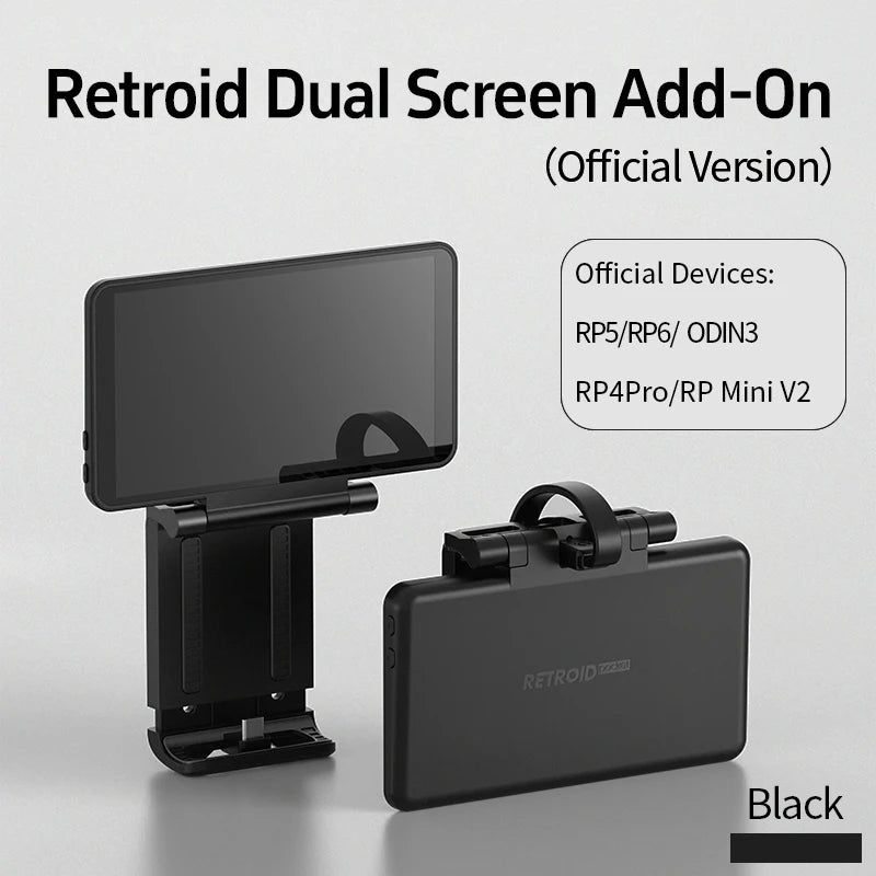 Retroid Dual Screen Add-on Expand 5.5Inch Oled Screen Back Clip Design With TypeC Plug For RP4Pro/RP Mini/RP MiniV2/RP5