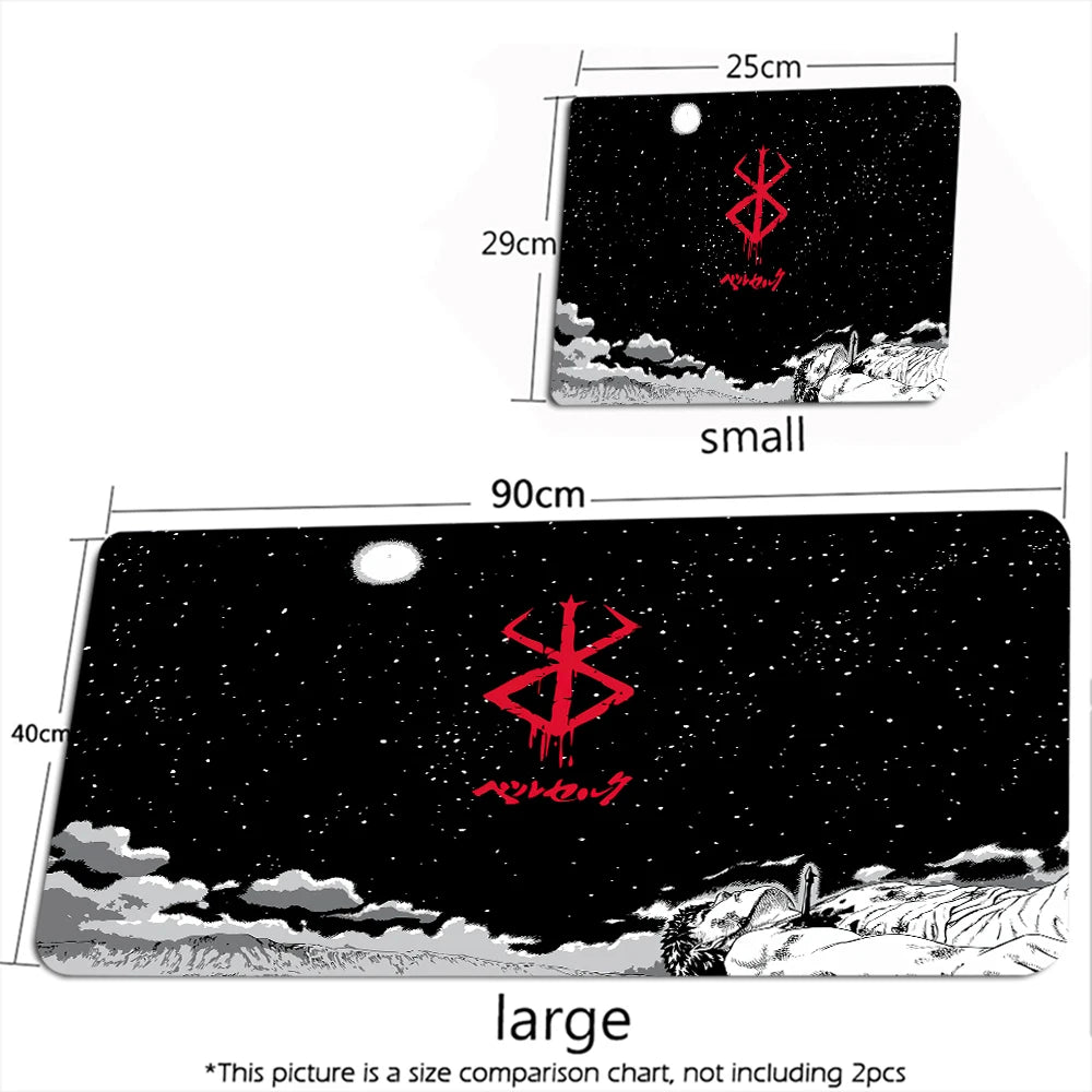 Guts Sword in Berserk Mouse Mat XXL Computer Accessories Large Keyboard Laptop Table Pad The New Product Gamer Gaming Mousepad