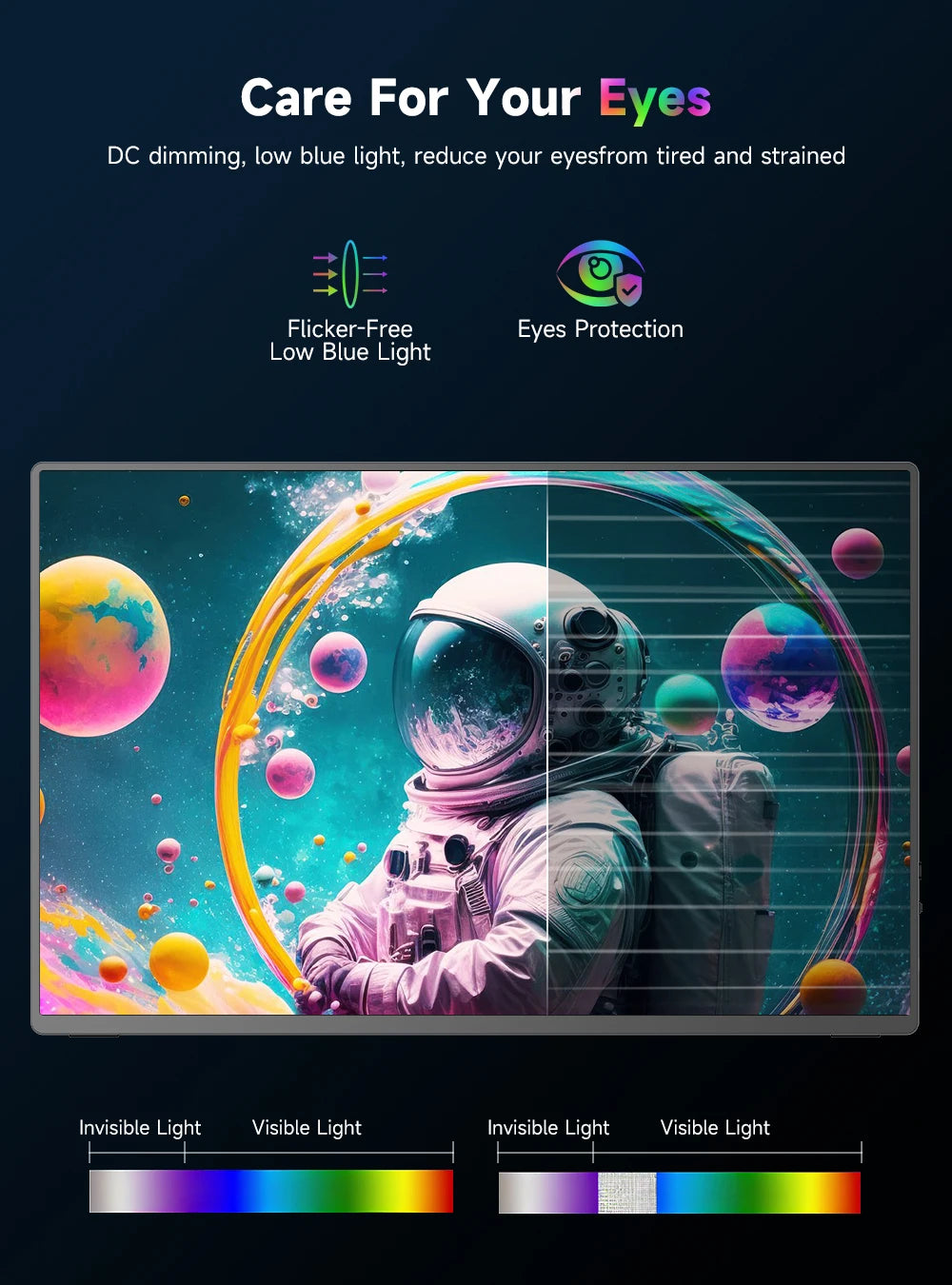 EVICIV Portable Monitor 4K 1200Nits 16