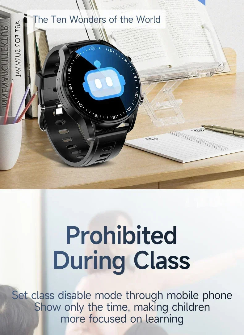 SIM Dual camera Smartwatch A7128G 4G smartwatch Video Call Trail tracker with Wifi GPS waterproof Google Play Store for men