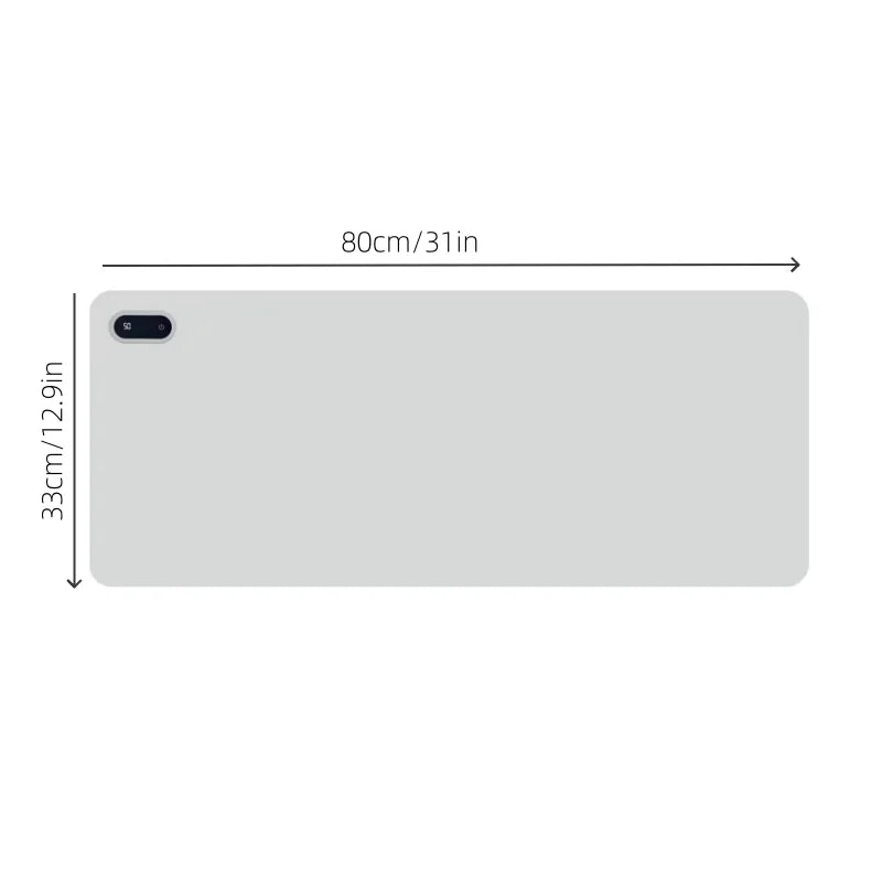 31 * 13 inch Heated Desk Pad USB Desk Heating Pad with 5-Speed Temperature Control Electric Mouse Pad