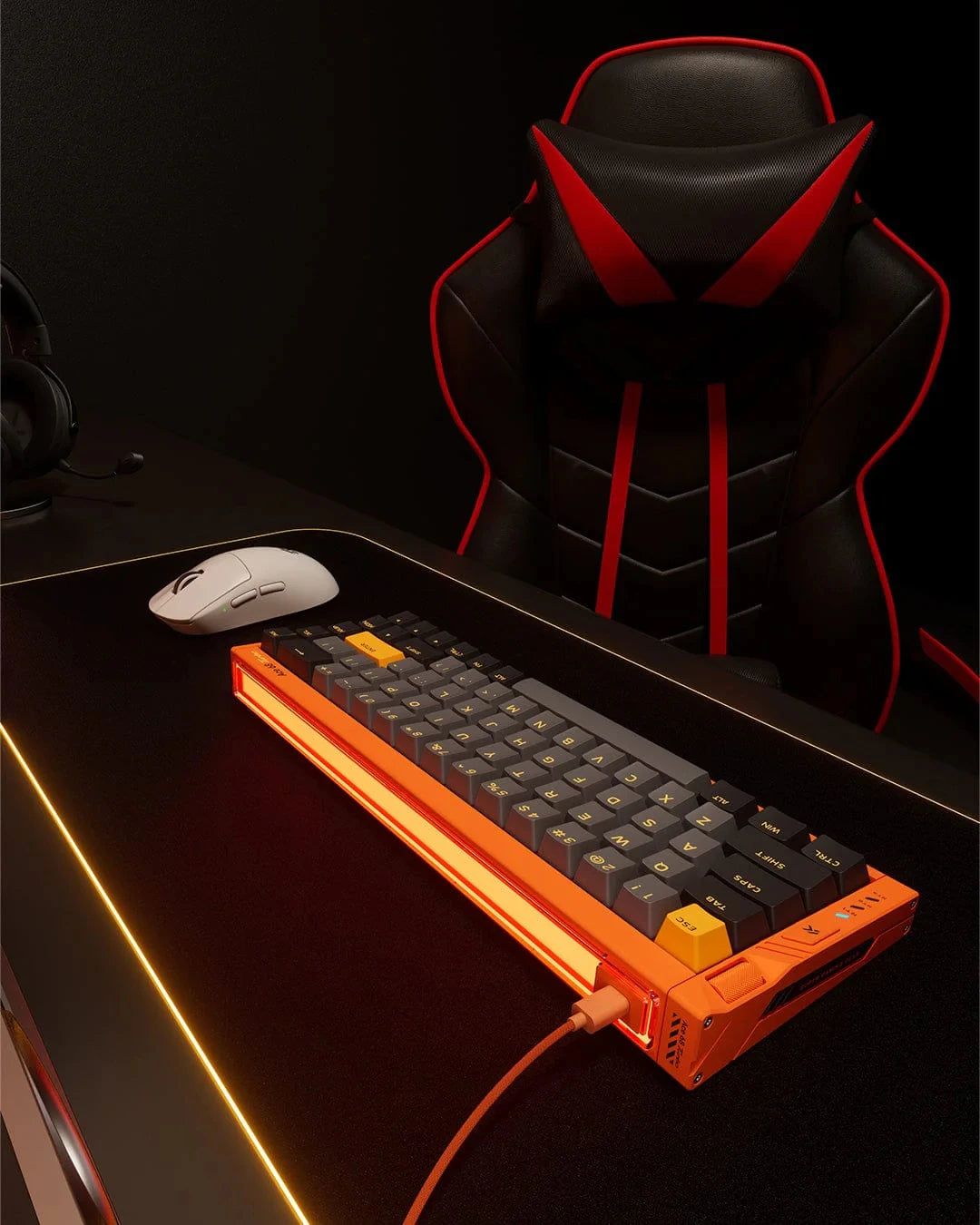 MCHOSE Ace68 Turbo 16k Wired Magnetic Switch Keyboard Aluminium Alloy 0.001mm E-Sports Ergonomics Low Delay Gamer Keyboards