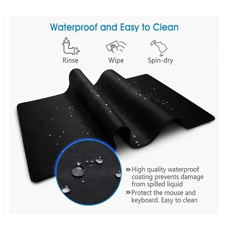 900x400 Gray Textured Tarpaulin Mouse Pad Waterproof Mat Gaming Accessories Control MousePad Gamer Water Proof Cloth Desk Mat