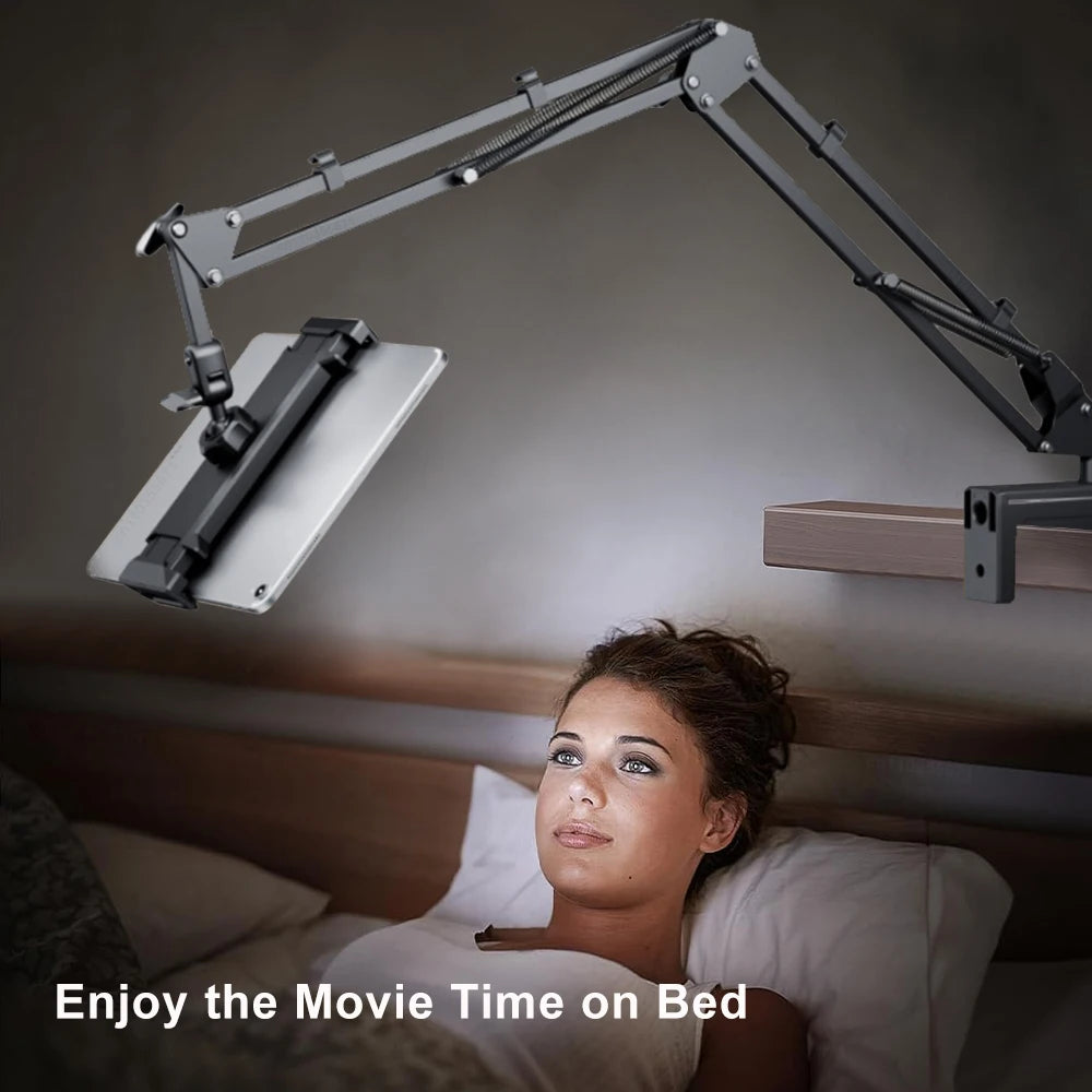 Tablet Stand Holder for Bed Rotatable Phone Stand for 4-12.9