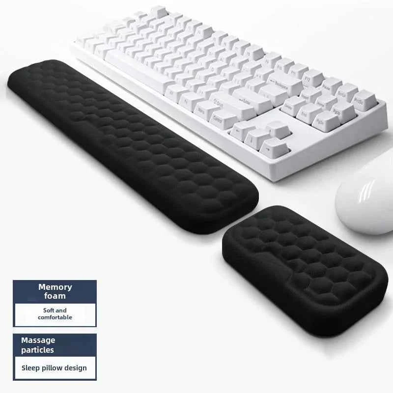 Keyboard Pad Mousepad Ergonomic Keyboard Mouse Wrist Rest Office Typing Protection Relax Wrist Memory Mouse Pad Computer Laptops