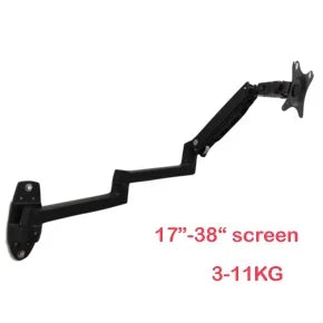 DL-7013 17-32' Mechanical Spring Aluminum Steel LCD Monitor Mount TV Wall Bracket Mount Long Arm 840mm 2-10kg VESA 100x100