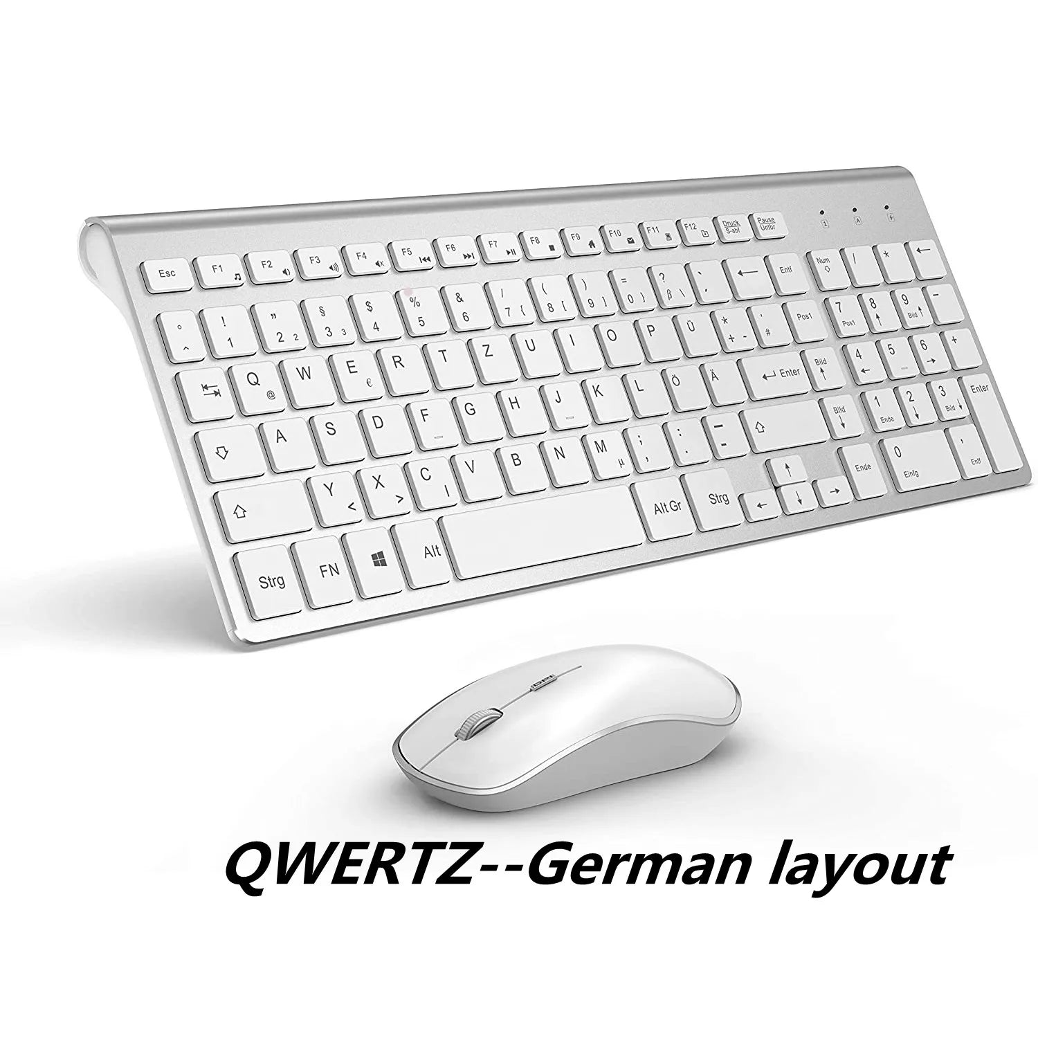 Wireless Keyboard and Mouse，Ergonomic design Full-size Keyboard mouse 2400 DPI，Spain/us/uk/Russia layout/France Black and pink