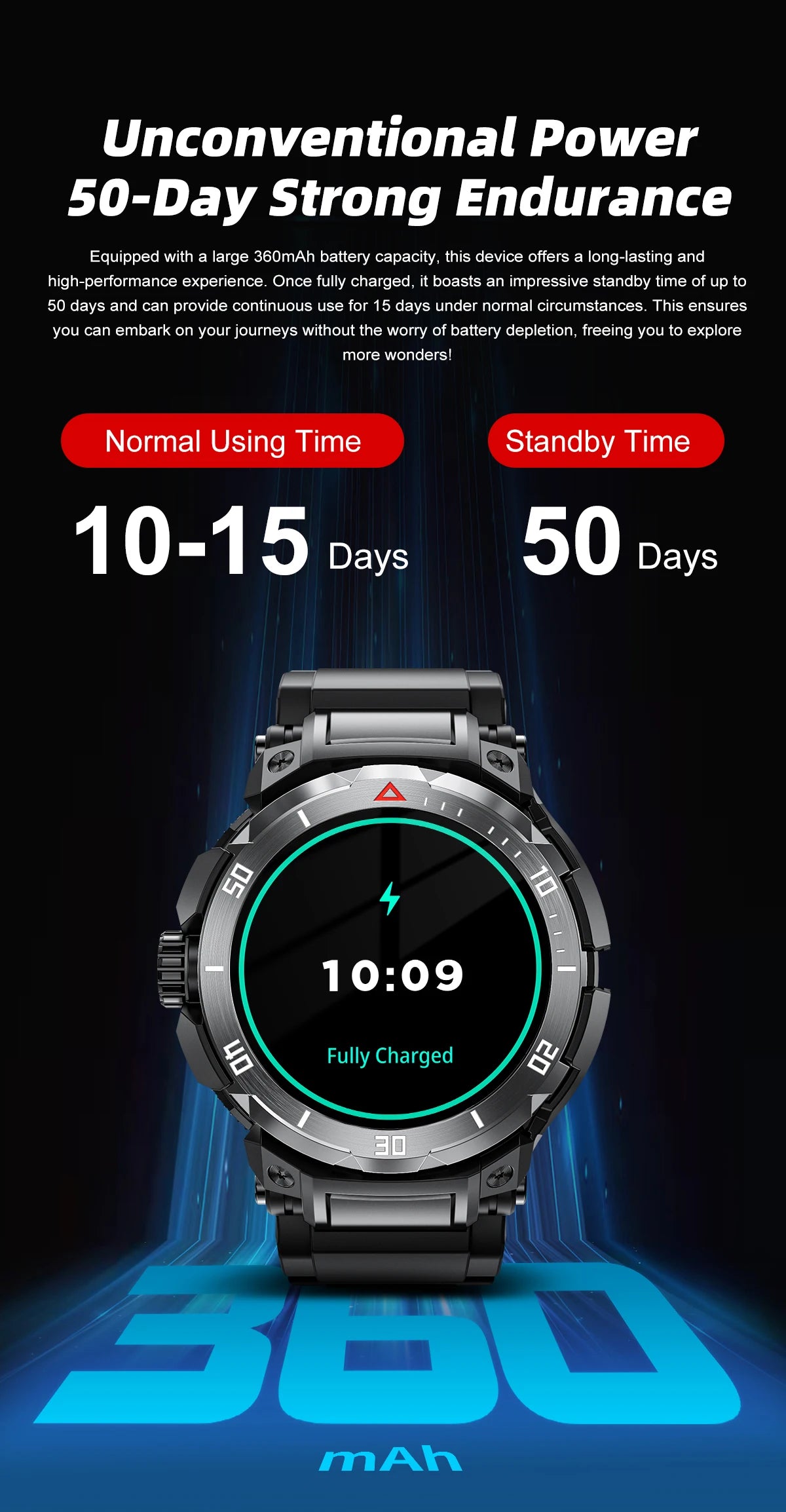 New 3 in 1 Smart Watch for Men With TWS Headset Rugged Military Bluetooth Call Fitness Tracker IP67 Waterproof for Android iOS