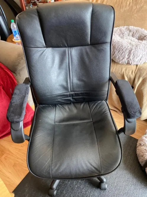 2 Pcs Office Chair Arm Pads,Soft PU Sponge Arm Rest for Desk Chair Gaming Chair,Arm Rest Cover Elbow Support,Removable Cleaning