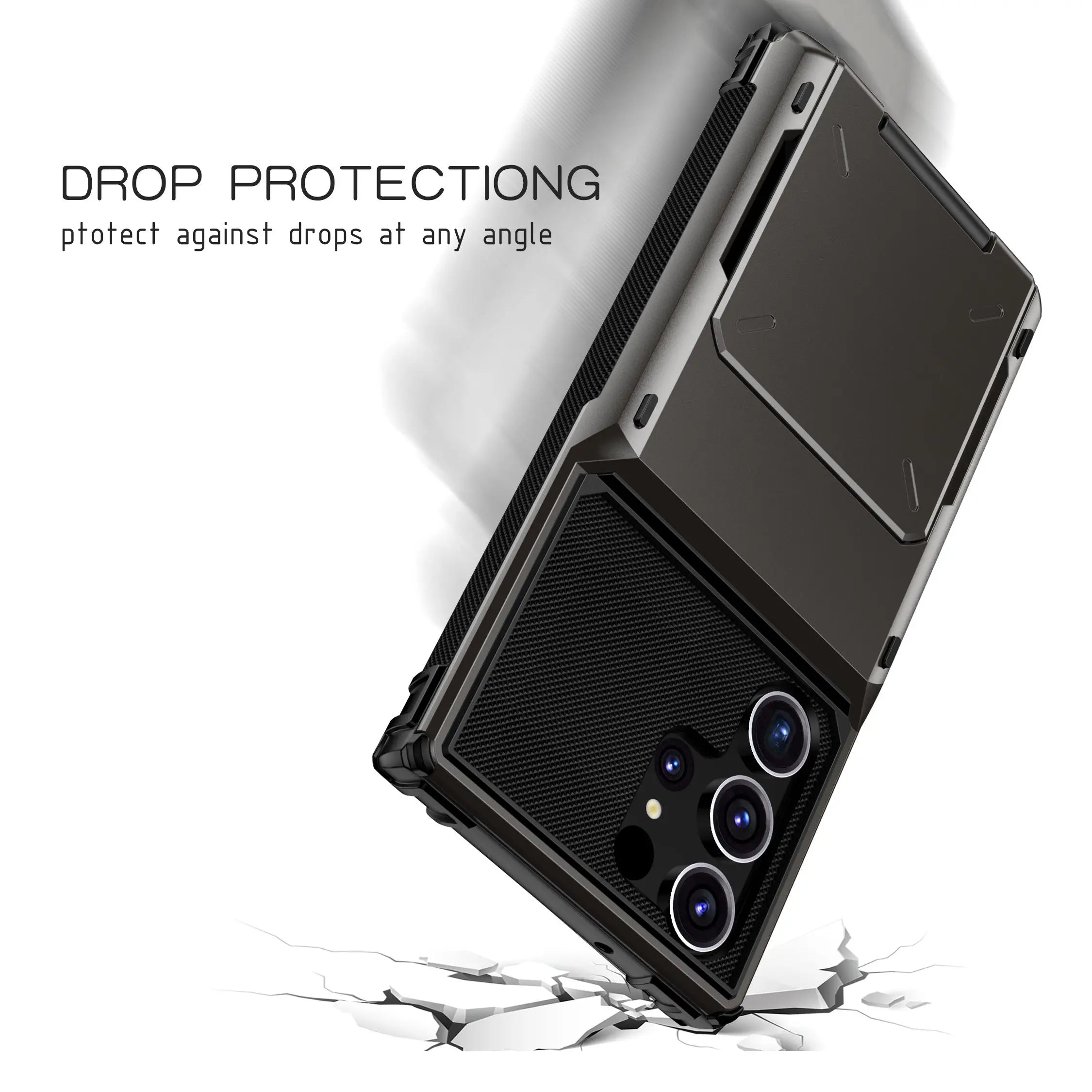 For Samsung Galaxy S25 S24 Ultra S25 S24 Plus S24 FE Wallet Case with Card Holder, Dual Layer Heavy Duty Shockproof Phone Cover