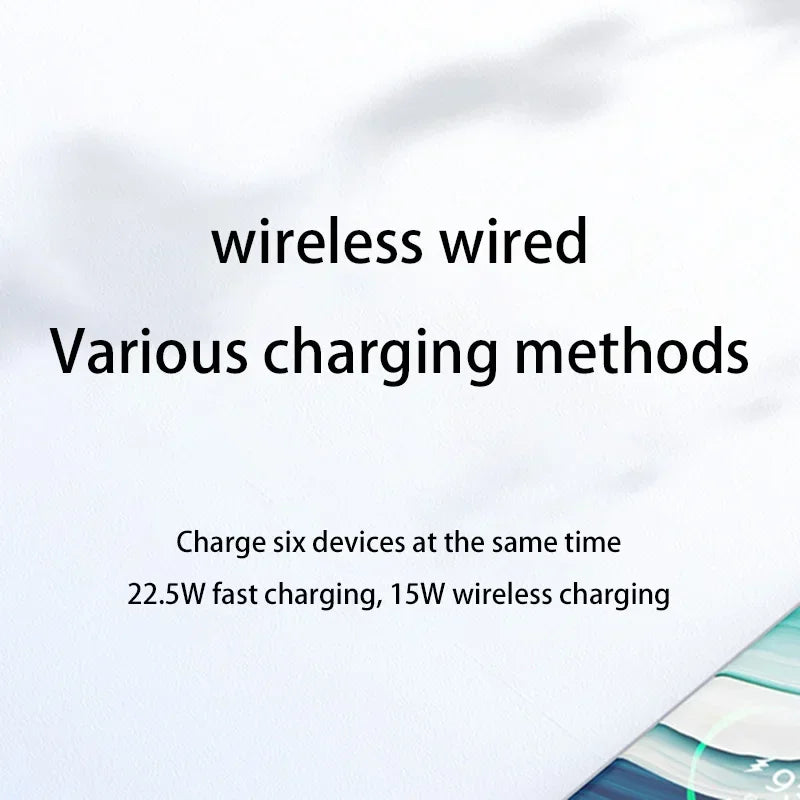 20000mAh Portable Fast Charger Magnetic Wireless Power Bank with Cable Stand External Battery for iPhone Samsung Xiaomi Magsafe